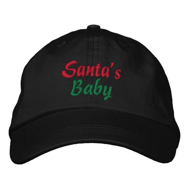 Bordada La gorra de los Navidades bebés de Santa María (Anverso)