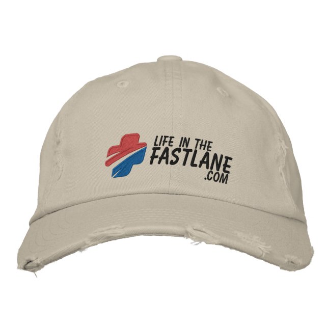 Bordada La vida en el Gorra de Fast Lane (luz) (Anverso)