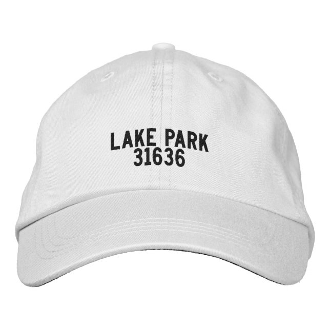 Bordada Lake Park Georgia Gorra (Anverso)