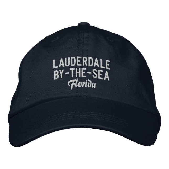 Bordada Lauderdale By-The Sea Embroidered Gorra (Anverso)