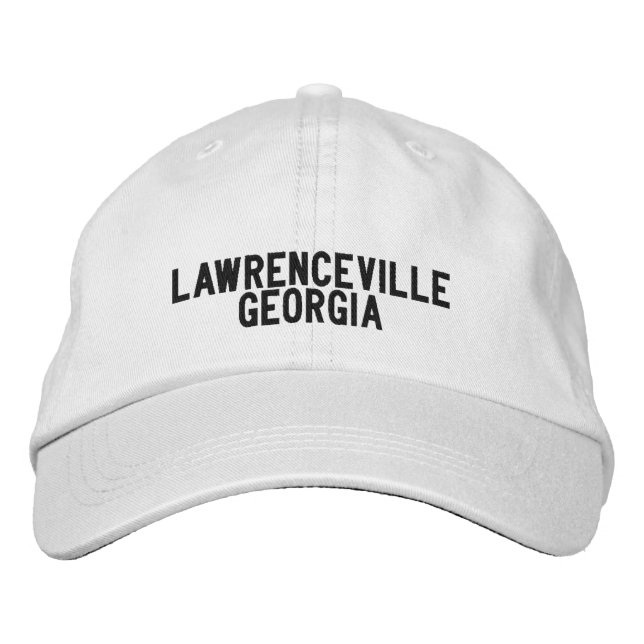 Bordada Lawrenceville Georgia Gorra (Anverso)