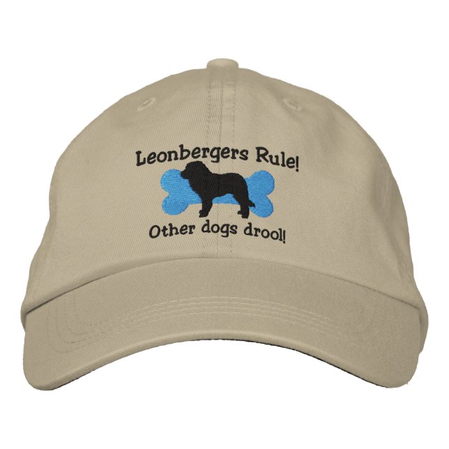 Bordada Leonbergers Rule Embroidered Gorra (Anverso)