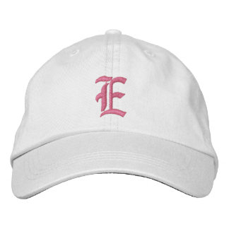 Bordada Letra E Monograma Borrado Gorra