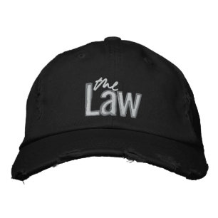 Bordada Ley - Gorra Embrodada - Negro