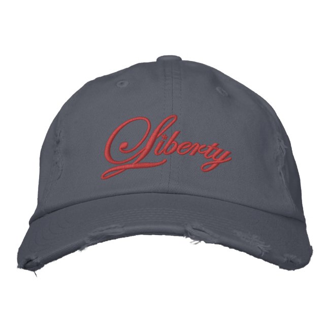 Bordada Liberty Embroidered Gorra (Anverso)