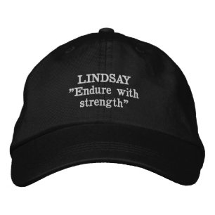 Bordada Lindsay Clan Motto Embroidered Gorra
