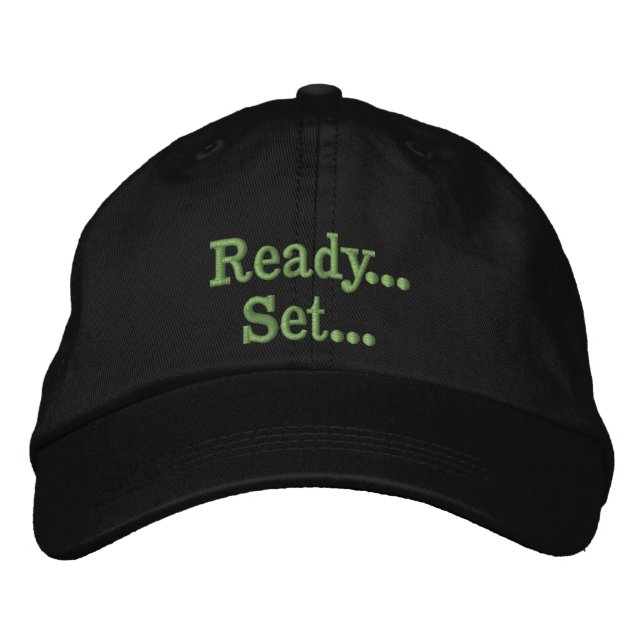 Bordada Listo... Set... Gorra (Anverso)