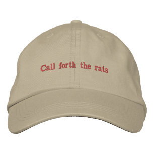 Bordada llame adelante las ratas gorra