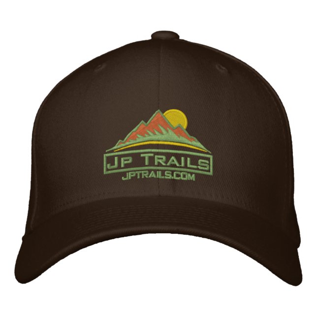 Bordada Logo de Jp Trails Gorra Khaki (Anverso)