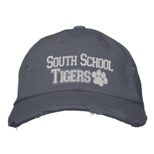 Bordada Los tigres del sur de la escuela bordaron el gorra