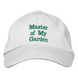 Bordada Maestro de mi jardín, gorra bordado