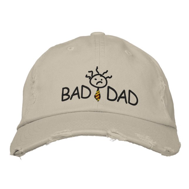 Bordada Malo papá usa Gorra (Anverso)