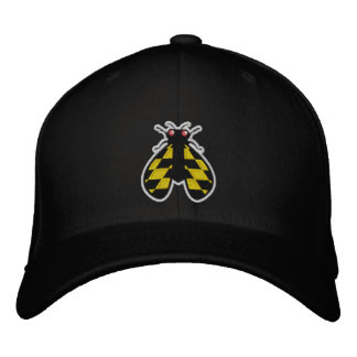 Bordada Maryland Brood X Cicada Gorra Negro 