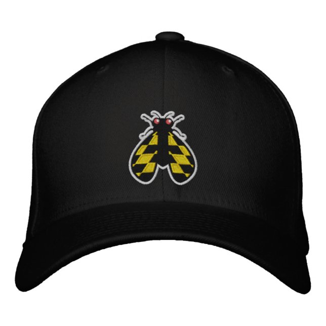 Bordada Maryland Brood X Cicada Gorra Negro  (Anverso)