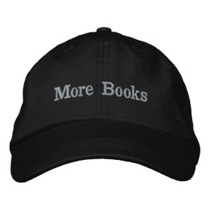 Bordada Más libros bordados Gorra