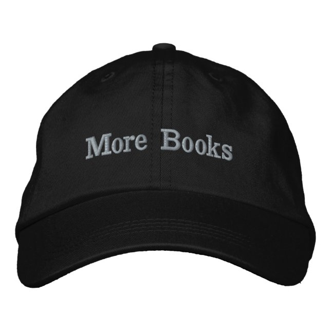 Bordada Más libros bordados Gorra (Anverso)