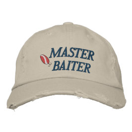 Bordada Master Baiter Pescador Embrodado Gorra