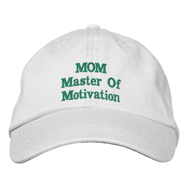 Bordada Máster en Motivación, Gorra para Mamá (Anverso)