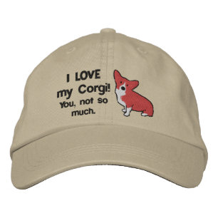 Bordada Me encanta mi Gorra bordado de Corgi