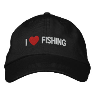 Bordada Me encanta pescar a Gorra bordado