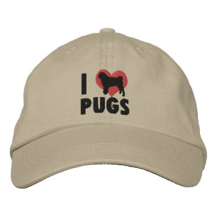 Bordada Me encantan los cerdos bordeados de Gorra