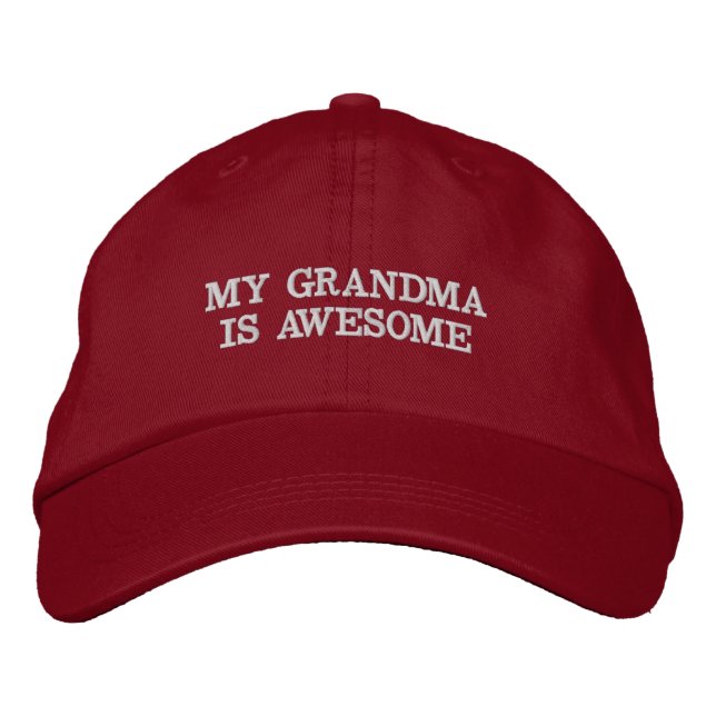 Bordada Mi abuela es increíblemente graciosa Gorra de paro (Anverso)
