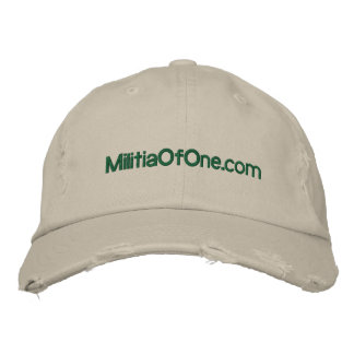 Bordada MilitiaOfOne.com Gorra