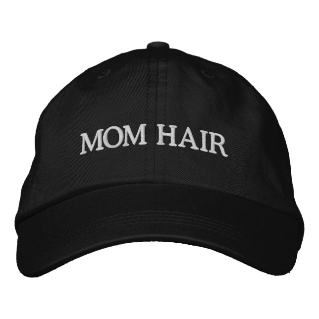 Bordada Mom Hair Funny Embroidered Gorra (Anverso)