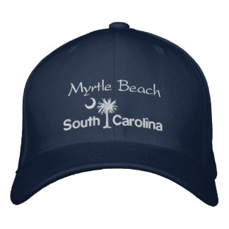 Bordada Myrtle Beach, SC Palmetto Embroidered Gorra