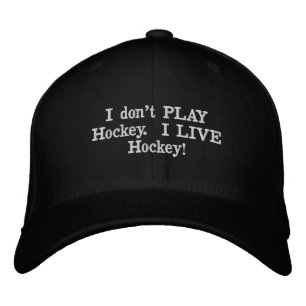 Bordada "NO JUEGO a hockey," gorra