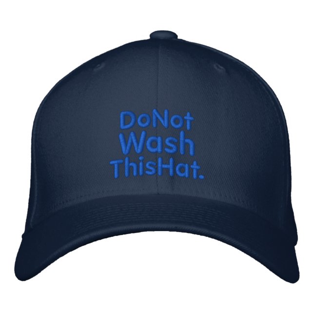 Bordada No Lavar Este Gorra (Anverso)