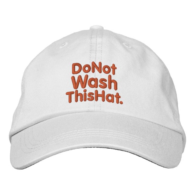 Bordada No Lavar Este Gorra (Anverso)