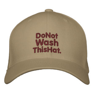 Bordada No lave gorra