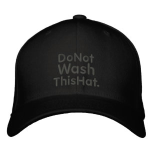 Bordada No lave gorra