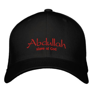Bordada Nombre Abdullah Cap / Gorra