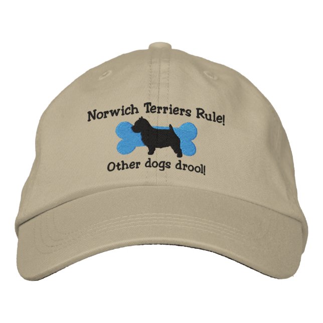 Bordada Norwich Terriers Rule Embroidered Gorra (Anverso)