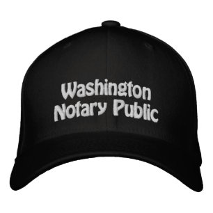 Bordada Notario de Washington: Gorra de béisbol con bordad