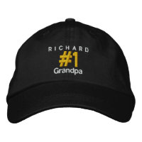 Número 1 Gorra ajustable personalizado GRANDPA V06