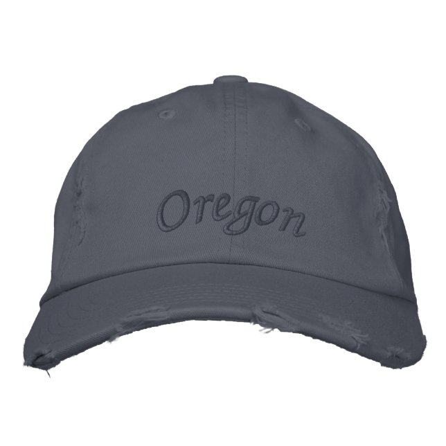 Bordada Oregon Embroidered Gorra (Anverso)