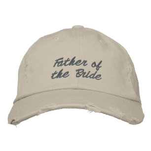 Bordada Padre de la gorra de novia