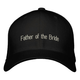 Bordada Padre del gorra de la novia