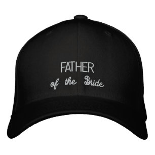 Bordada PADRE DEL gorra DE LA novia