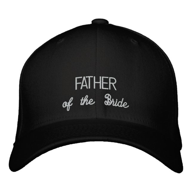 Bordada PADRE DEL gorra DE LA novia (Anverso)