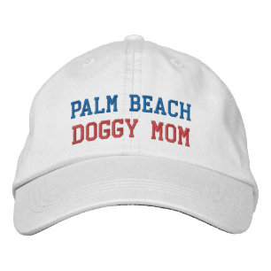 Bordada PALM BEACH DOGGY MOM Embroidered Gorra
