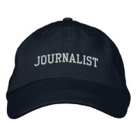 Periodista bordado Gorra