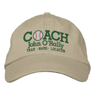 Bordada Personalización del equipo de gorra n del entrenad
