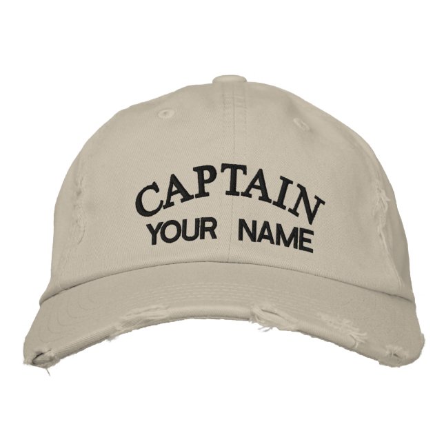Bordada PERSONALIZADO CAPITÁN - Gorra bordado (Anverso)