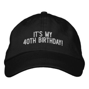 Bordada Personalizado de cualquier año Gorra de cumpleaños
