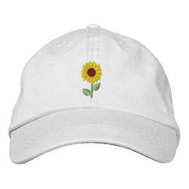 Bordada Personalizado de girasol bordado flor gorra