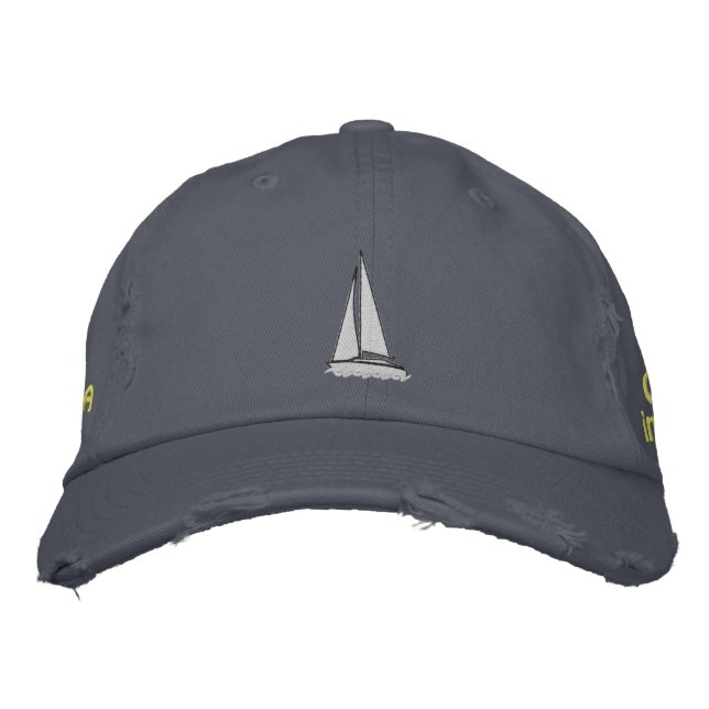Bordada Personalizado Gorra de barco (Anverso)